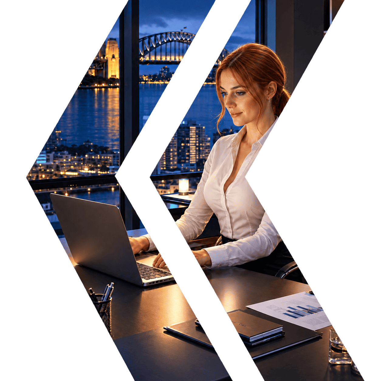 Investigator working late on an asset tracing case